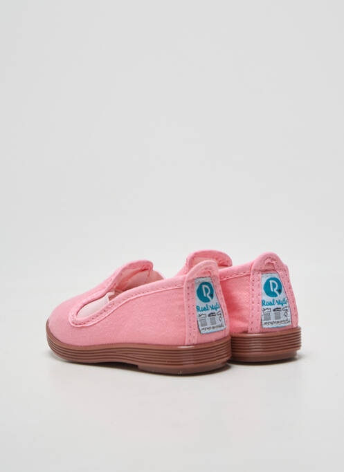Chaussons/pantoufles bout rond bout rond rose ROAL fille