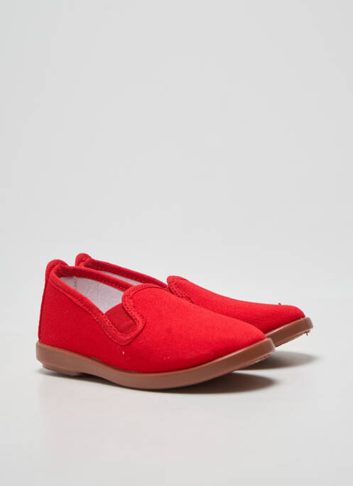 Chaussons/pantoufles bout rond bout rond rouge ROAL enfant