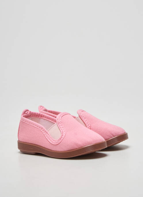 Chaussons/pantoufles bout rond bout rond rose ROAL fille
