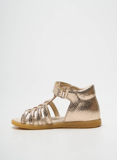 Sandales/nu pieds impression bout ouvert or BOPY fille