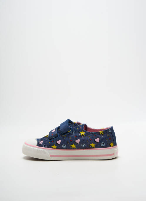 Baskets impression bout rond bleu MTNG fille