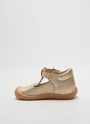 Ballerines matière lisse bout rond or BOPY fille