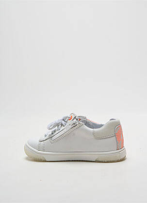 Baskets impression bout rond blanc BOPY fille