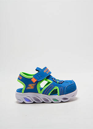 Sandales/nu pieds bout rond bout rond bleu SKECHERS garcon