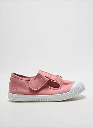 Baskets semelle amovible bout rond rose POTOMAC fille