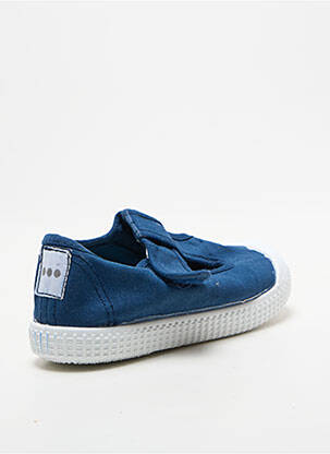 Baskets fermeture scratch bout rond bleu POTOMAC enfant