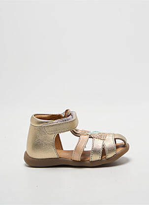 Sandales/nu pieds bout rond bout rond or GBB fille