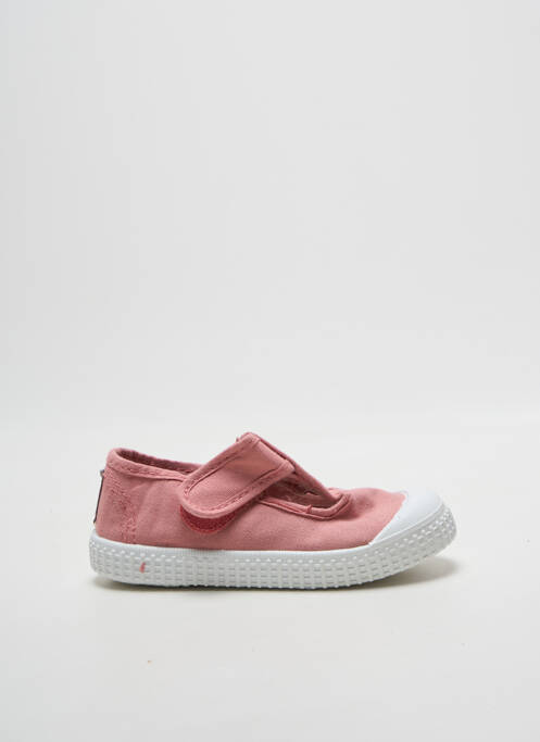 Baskets semelle amovible bout rond rose POTOMAC fille