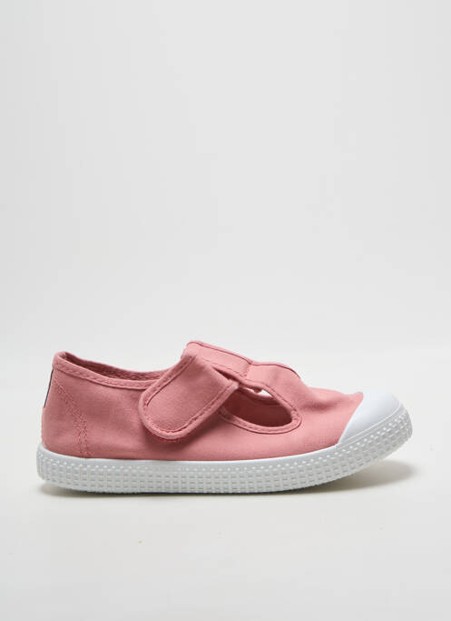 Baskets semelle amovible bout rond rose POTOMAC fille