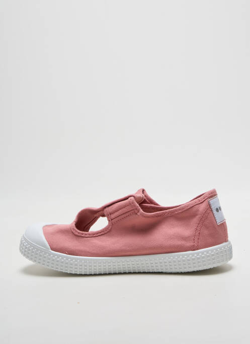 Baskets semelle amovible bout rond rose POTOMAC fille