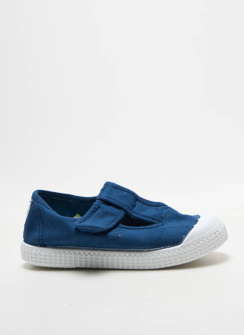 Baskets fermeture scratch bout rond bleu POTOMAC enfant