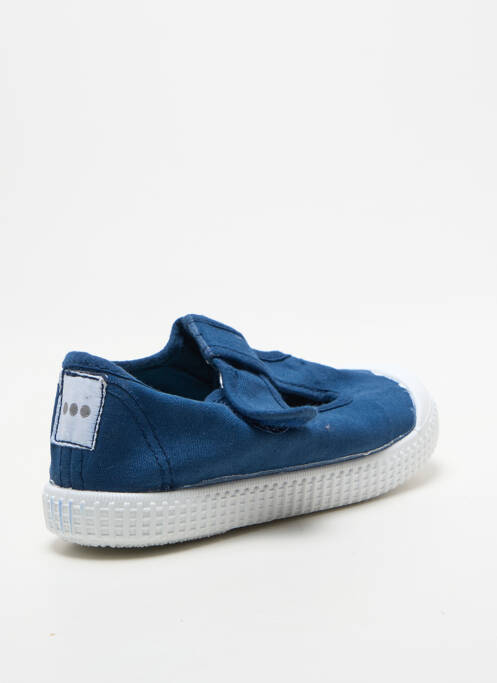 Baskets fermeture scratch bout rond bleu POTOMAC enfant