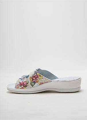 Mules/sabots type de semelle amortissante talon de 4 à 6cm blanc LE SOFT femme