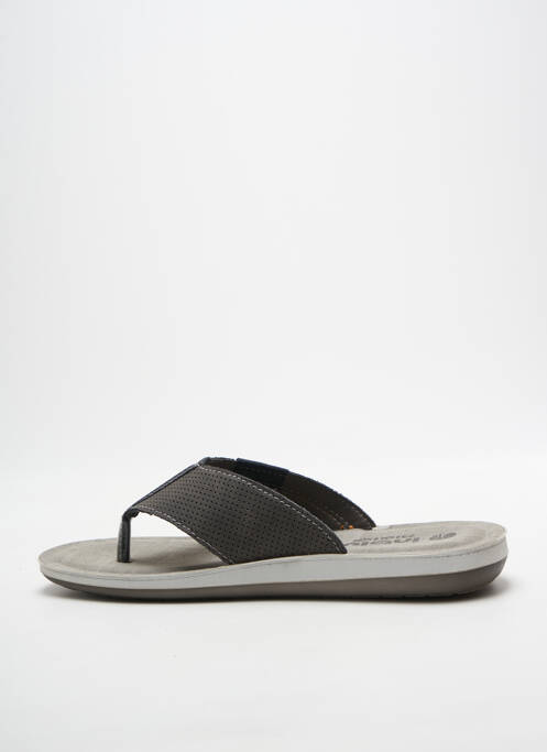 Tongs bout ouvert bout ouvert gris INBLU homme