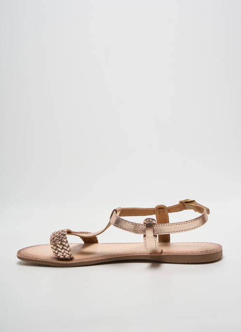 Sandales/nu pieds fermeture boucle(s) talon plat jusqu'à 3cm or LILYBELLULE femme