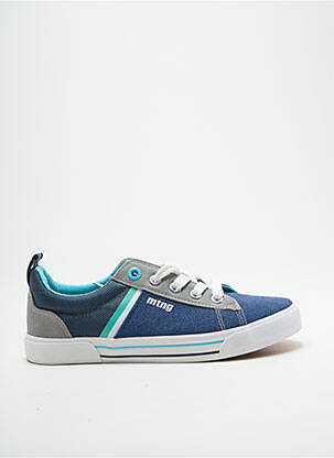 Baskets fermeture lacets bout rond bleu MTNG garçon