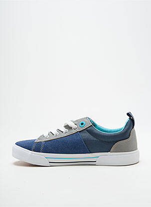 Baskets fermeture lacets bout rond bleu MTNG garçon