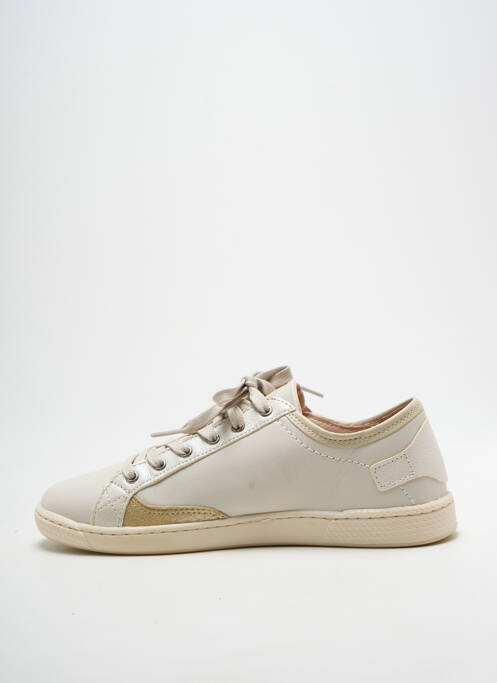 Baskets tissage satiné bout rond or PATAUGAS fille