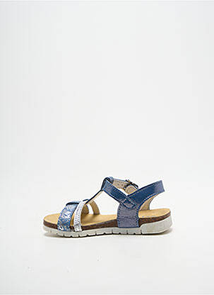 Sandales/nu pieds impression bout ouvert bleu BOPY fille