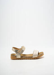 Sandales/nu pieds tissage satiné bout ouvert or BOPY fille