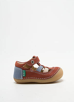 Bottillons nubuck bout rond marron fonce KICKERS garçon