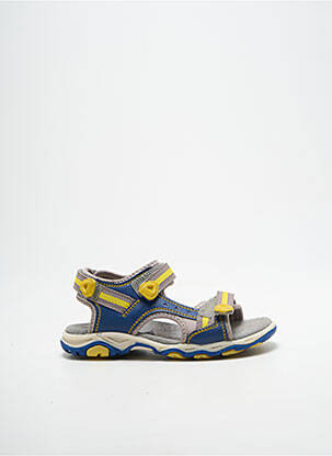 Sandales/nu pieds fermeture scratch bout ouvert bleu KICKERS fille