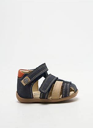 Sandales/nu pieds bout rond bout rond bleu KICKERS garcon