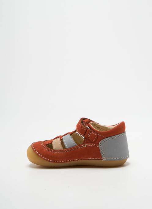 Bottillons nubuck bout rond marron KICKERS garcon