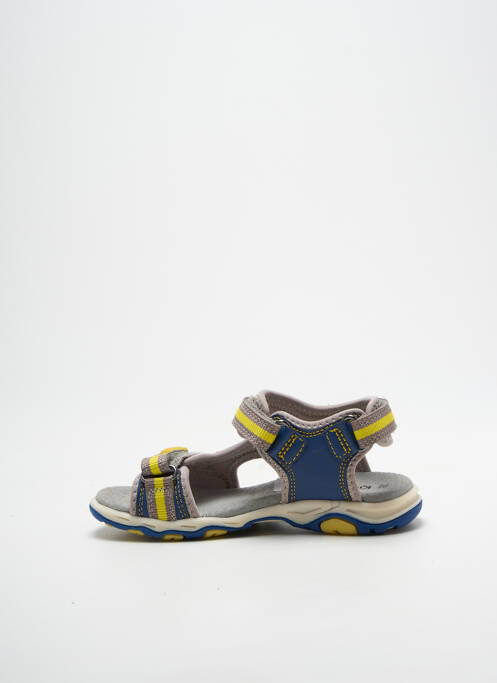 Sandales/nu pieds fermeture scratch bout ouvert bleu KICKERS fille