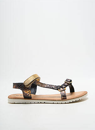 Sandales/nu pieds tissage satiné talon plat jusqu'à 3cm or KICKERS femme