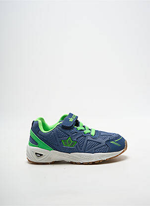 Baskets semelle amovible bout rond bleu LICO garcon