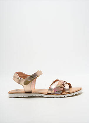 Sandales/nu pieds tissage satiné talon plat jusqu'à 3cm rose KICKERS femme