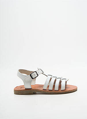 Sandales/nu pieds chiquet chiquet blanc BOPY fille