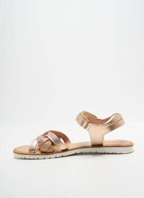 Sandales/nu pieds tissage satiné talon plat jusqu'à 3cm rose KICKERS femme