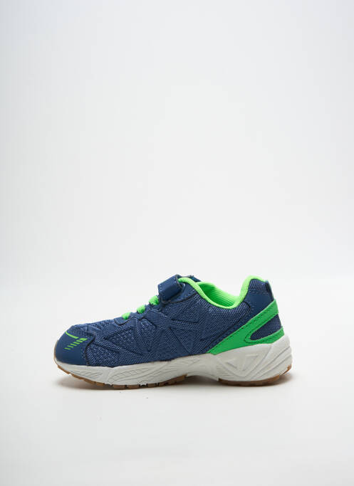 Baskets semelle amovible bout rond bleu LICO garcon