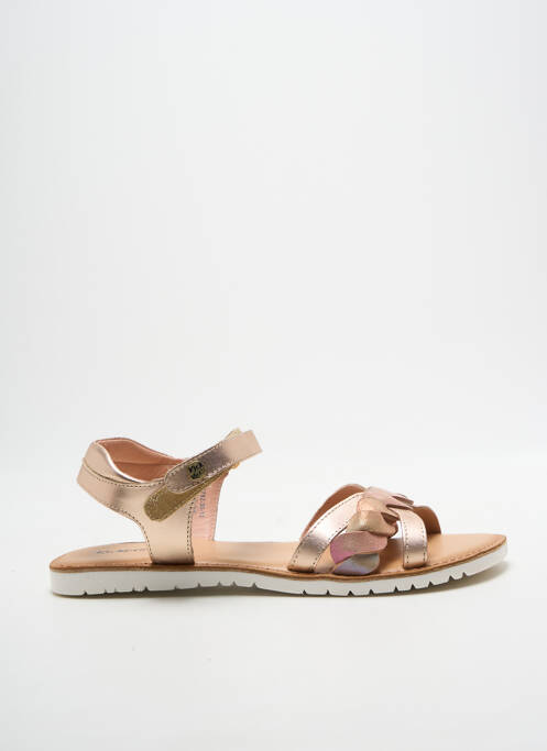 Sandales/nu pieds tissage satiné talon plat jusqu'à 3cm rose KICKERS femme