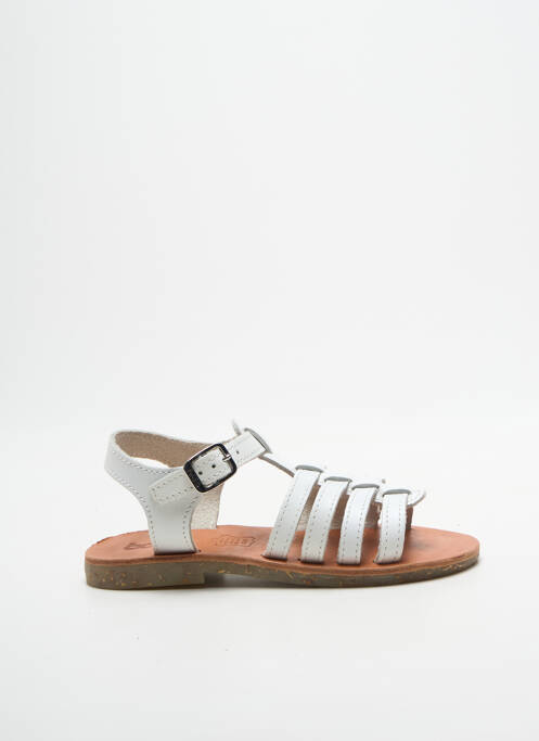 Sandales/nu pieds chiquet chiquet blanc BOPY fille