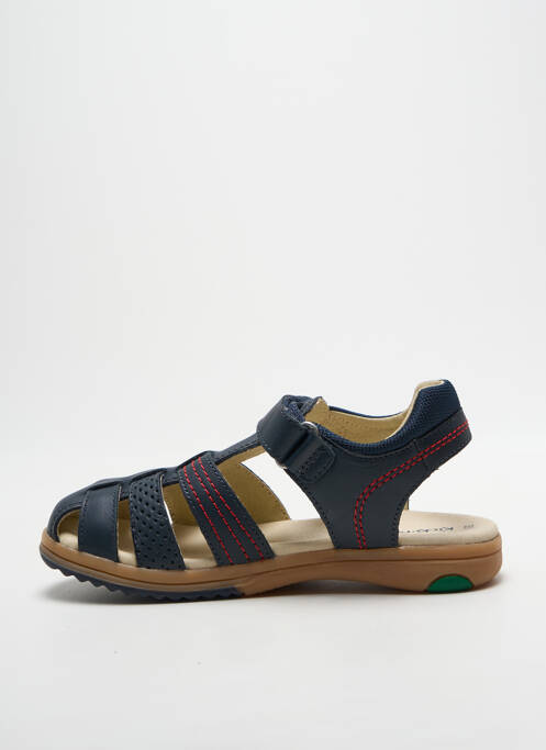 Sandales/nu pieds bout rond bout rond bleu KICKERS garcon