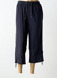 Pantacourt coupe droite bleu FRED SABATIER femme