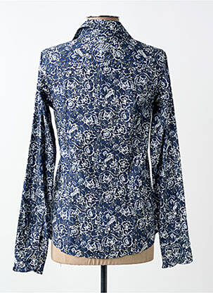 Chemise manches longues imprimé fantaisie bleu BLACK WELLIS homme