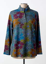 Pull manches longues manches longues bleu AGATHE & LOUISE femme