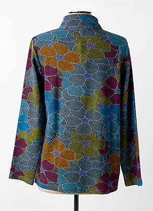 Pull coupe droite manches longues bleu AGATHE & LOUISE femme