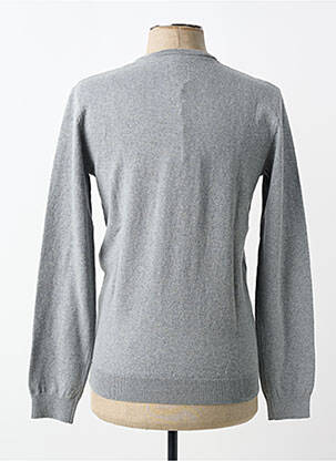 Pull col v manches longues gris LEE COOPER homme