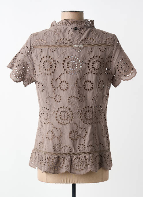 Chemisier manches courtes manches courtes beige FRED SABATIER femme