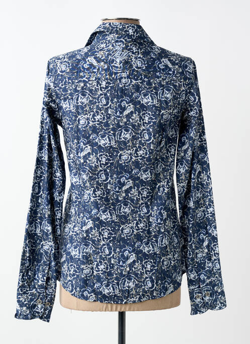 Chemise manches longues imprimé fantaisie bleu BLACK WELLIS homme