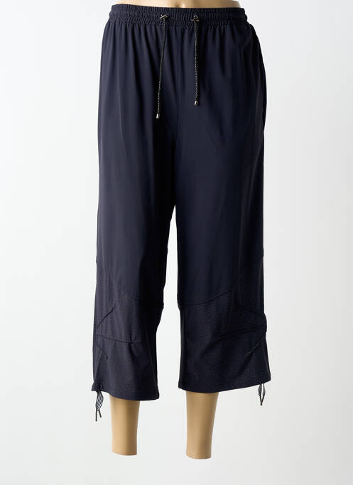 Pantacourt coupe droite bleu FRED SABATIER femme