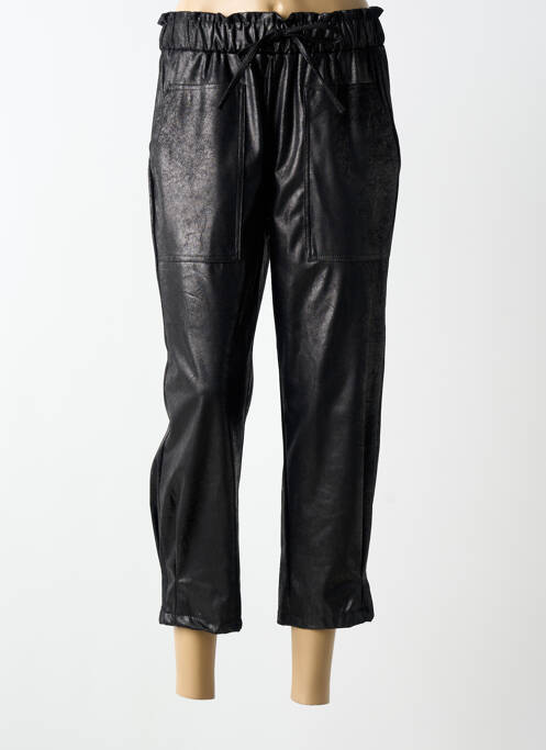 Pantacourt taille élastique noir NÜ femme