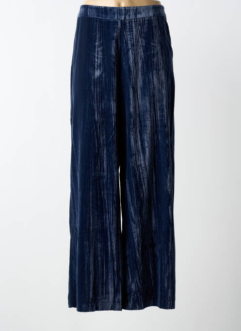 Pantalon droit taille élastique bleu SURKANA femme