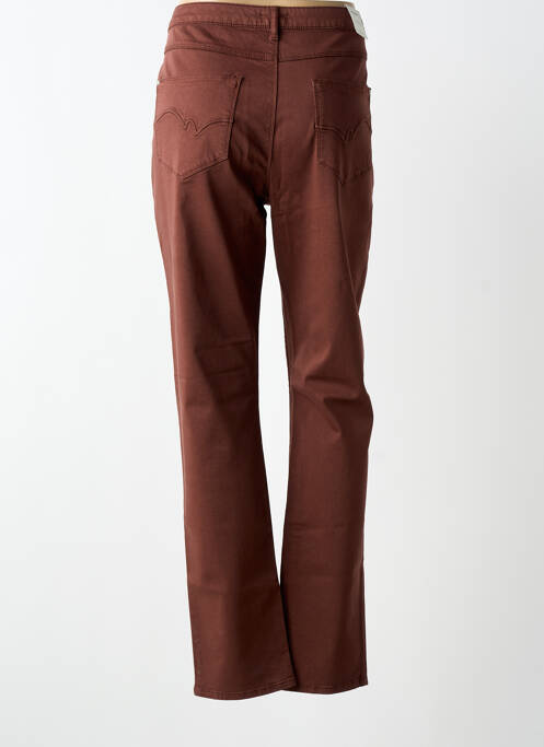 Pantalon slim poches marron KANOPE femme