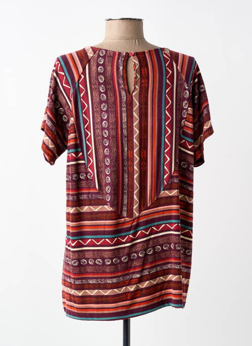 T-shirt imprimé fantaisie manches courtes violet AGATHE & LOUISE femme